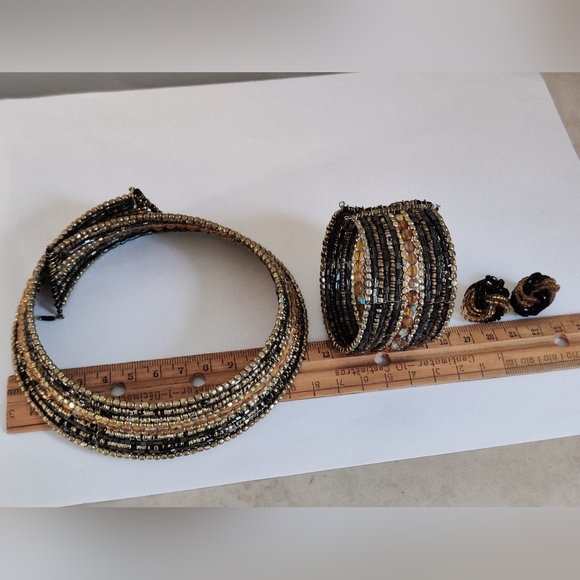 Cleopatra style glass seed beads jewelry set - Picture 15 of 15